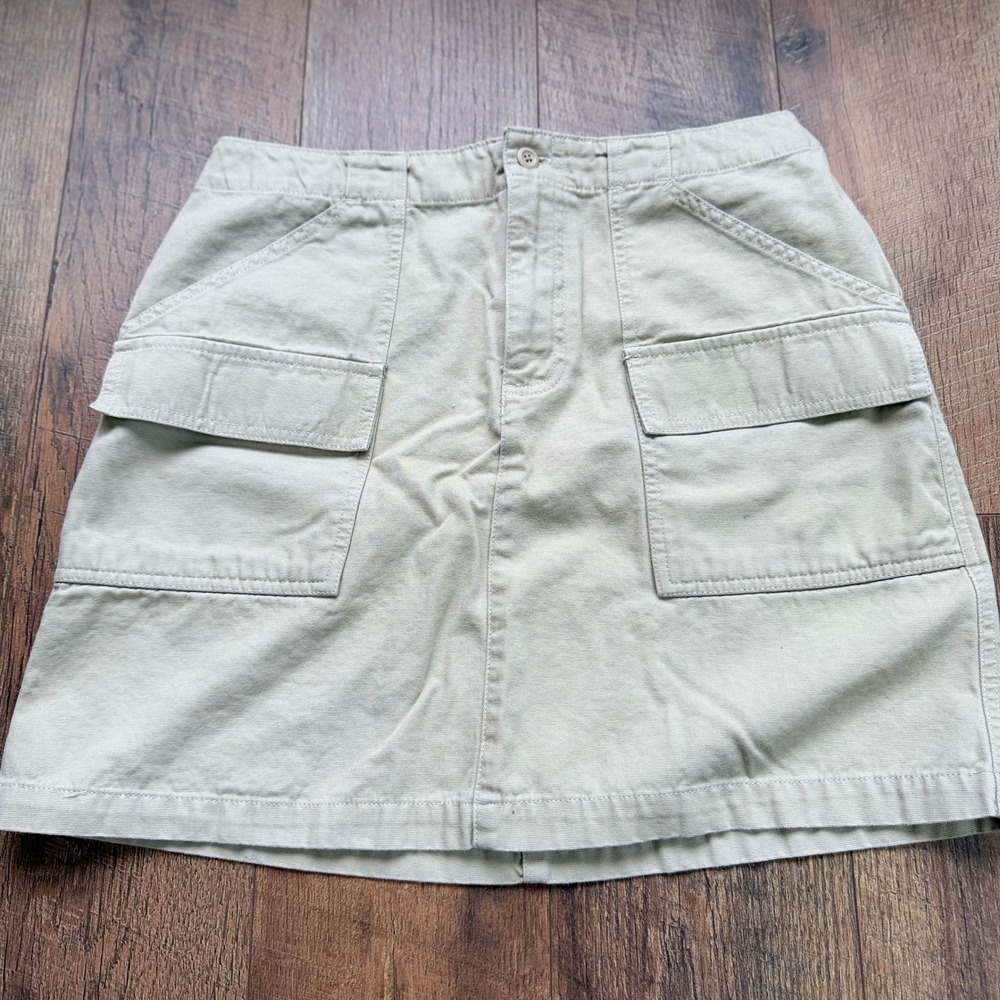 Vintage Gap Surplus Cargo Mini Skirt Size 10 Cotton Utility Y2K